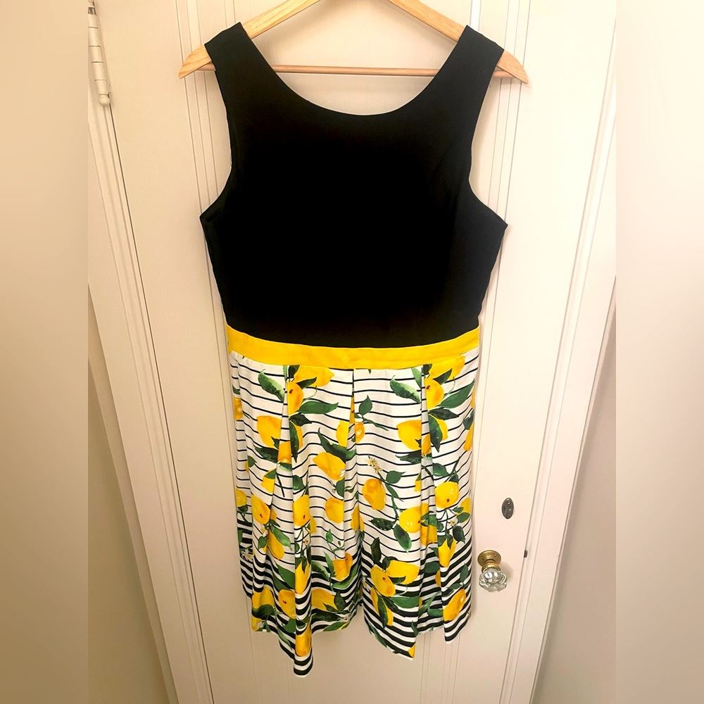 New without tags! Dress with Lemon print skirt